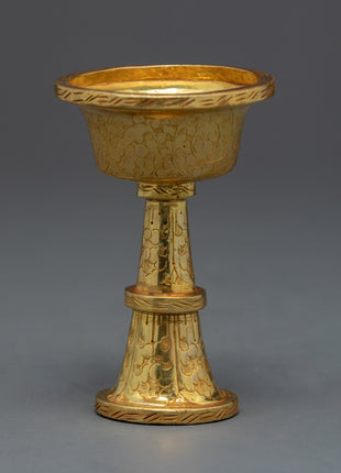 The Golden Drink Offering | Ancient Serkyem Set | Buddhist ritual Kit