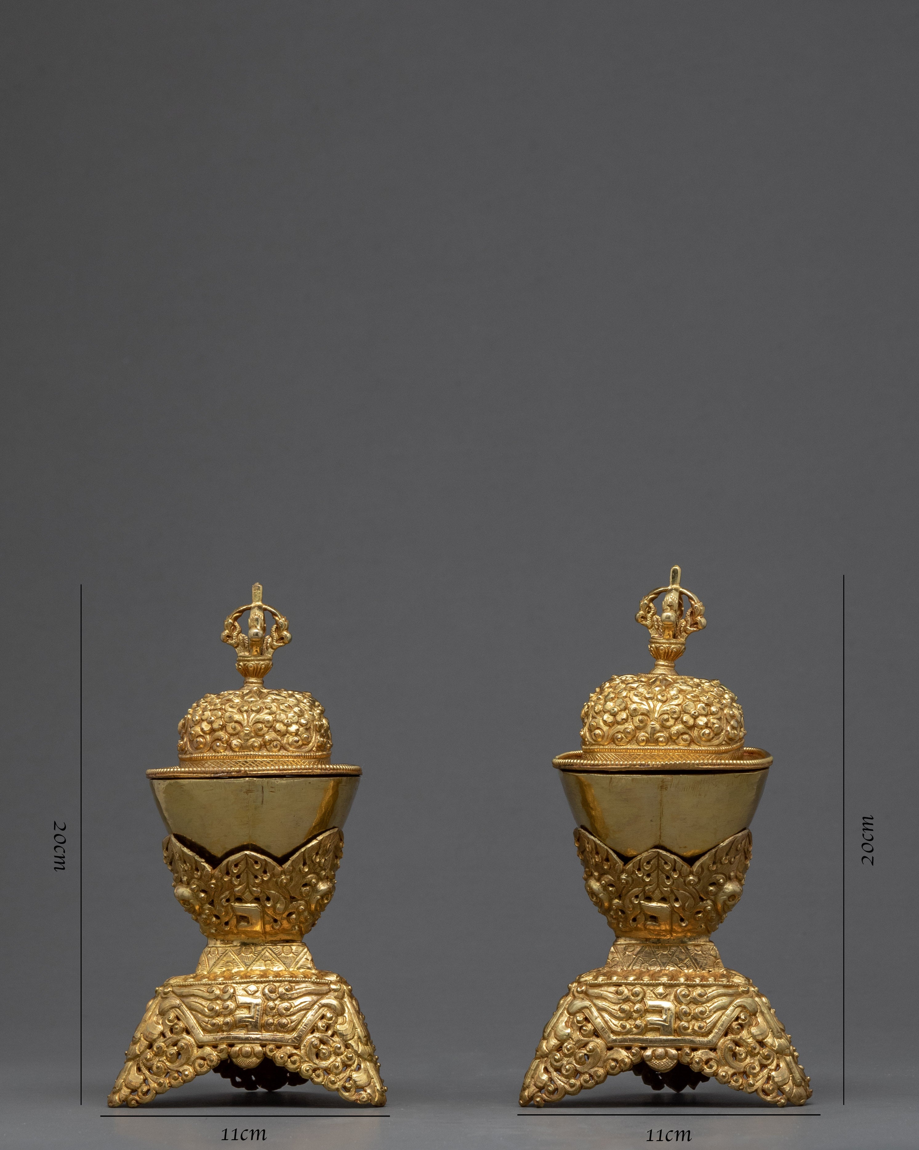 Buddhist Ritual Bowl | 7.8" Tibetan Skull Cup | Ritual Objects