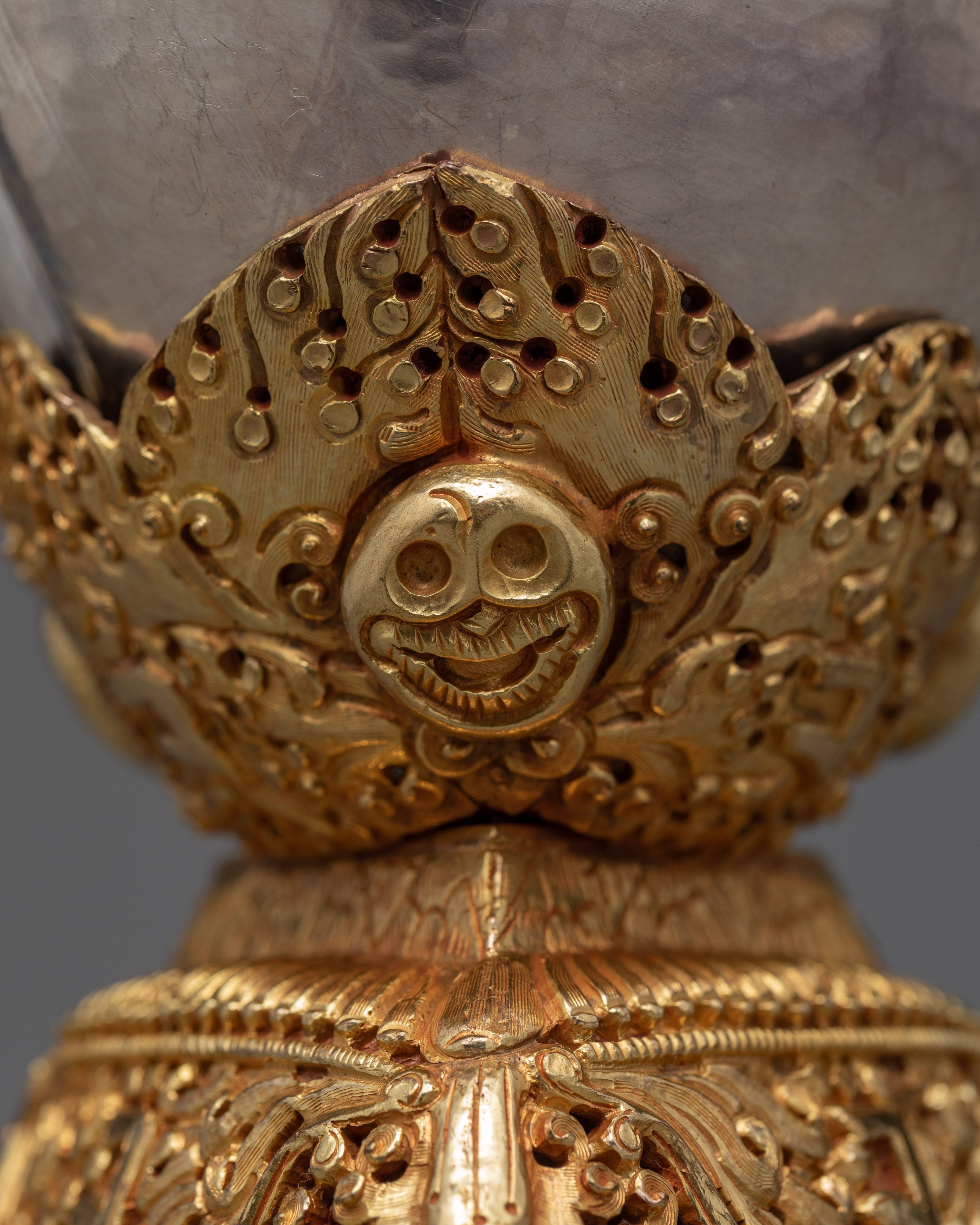 Tantric Offering Skull Cup | Zen Decorative Object | Kapala Set