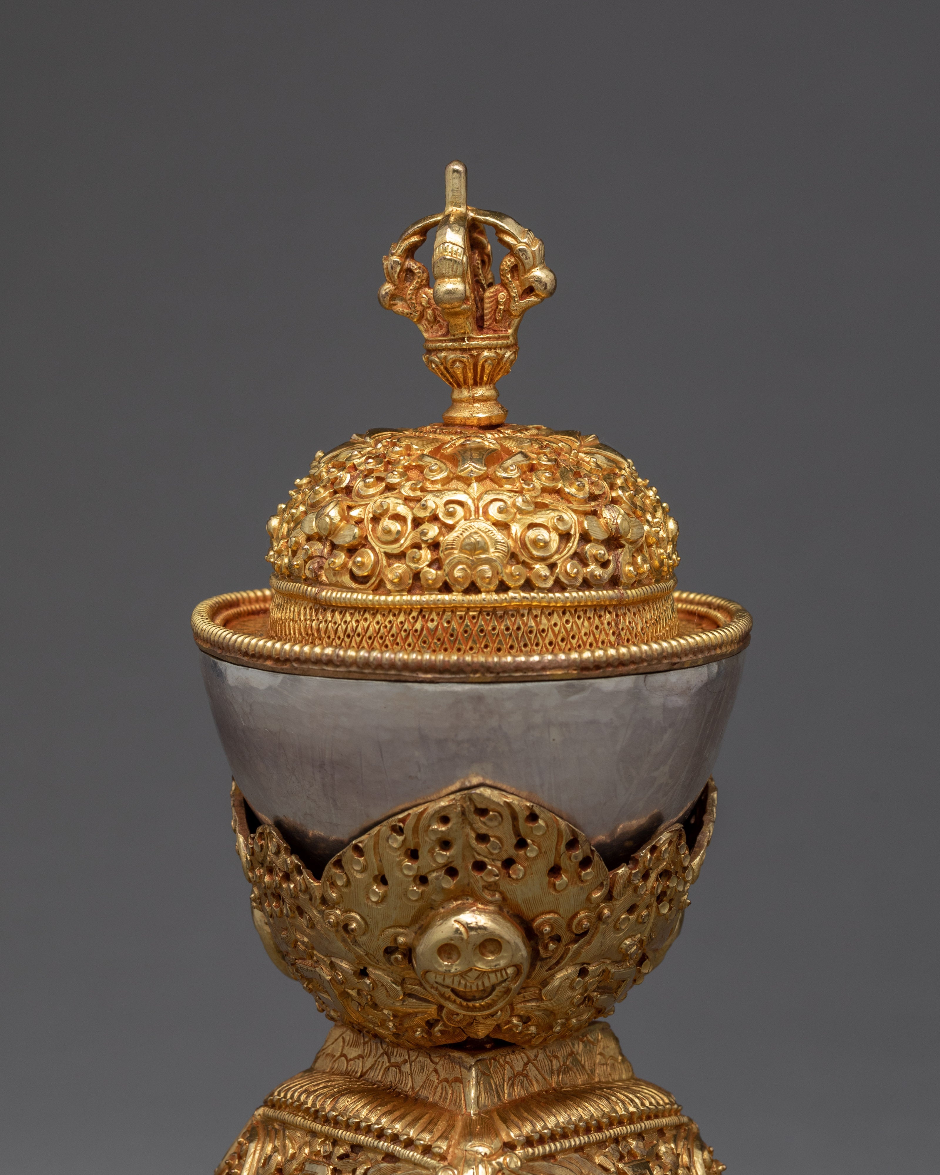Tantric Offering Skull Cup | Zen Decorative Object | Kapala Set