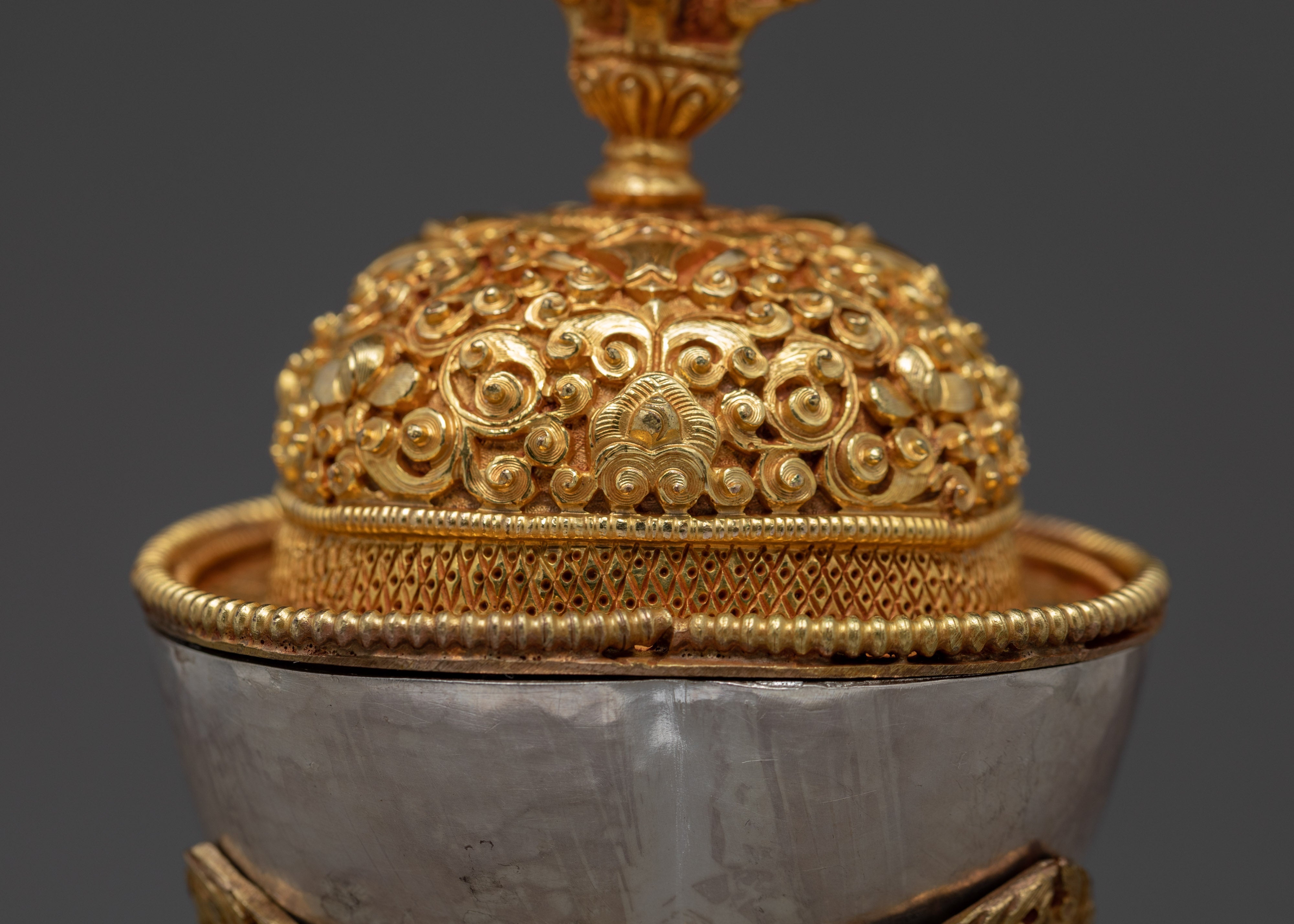 Tantric Offering Skull Cup | Zen Decorative Object | Kapala Set