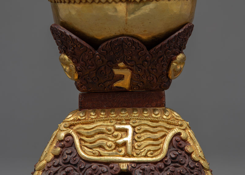 Buddhist Kapala Set | Esoteric Ritual Objects | Skull Cup
