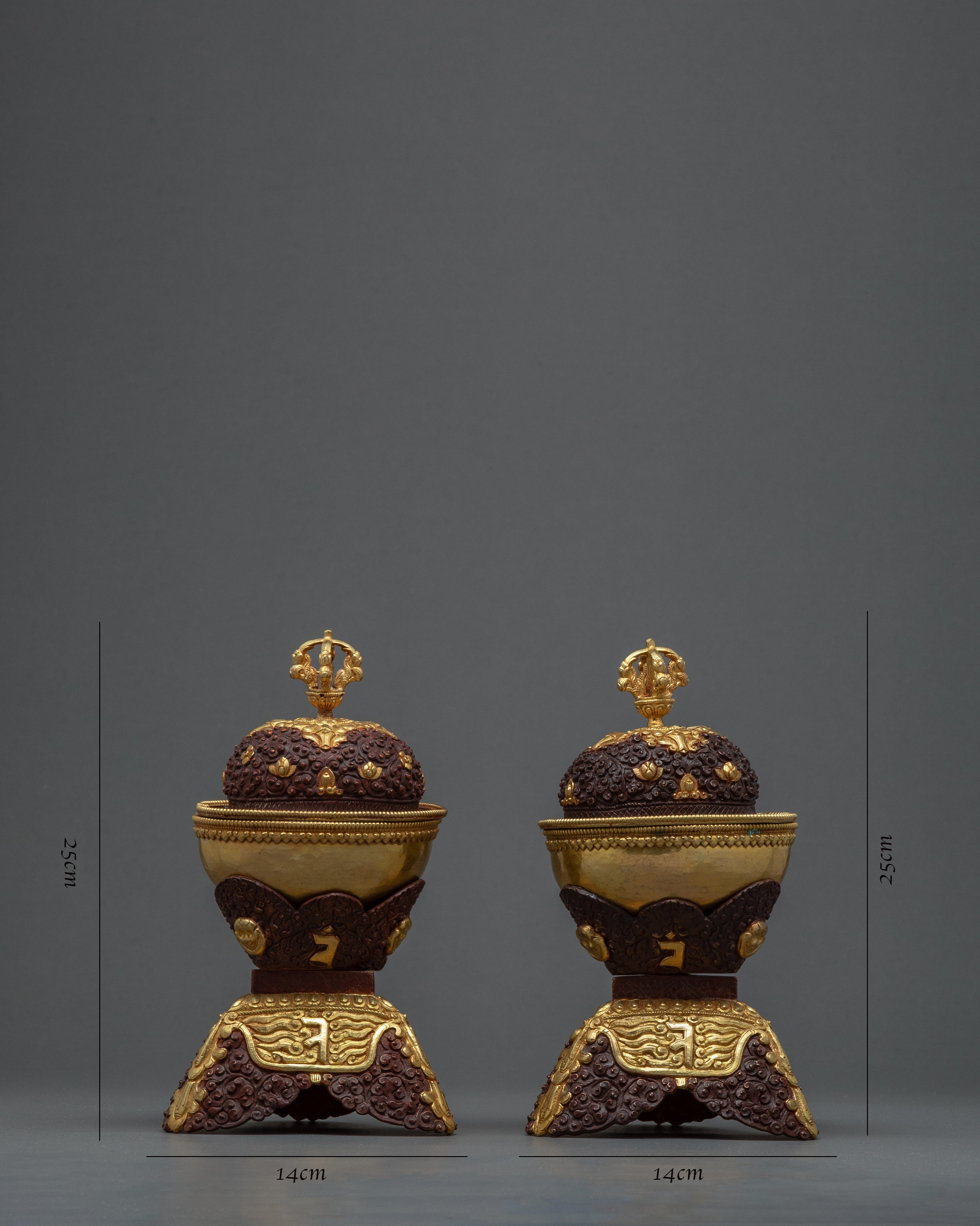 Buddhist Kapala Set | Esoteric Ritual Objects | Skull Cup