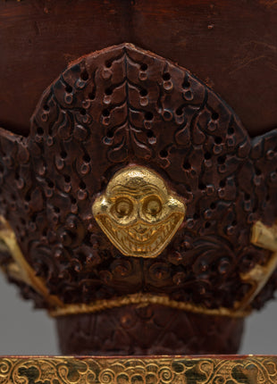 Buddhist Kapala Set | Skull Cup | Ritual Items from Nepal