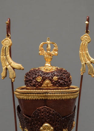 Buddhist Kapala Set | Skull Cup | Ritual Items from Nepal