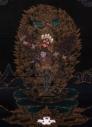 Guru Dragpo Thangka | Meditational Deity | Traditional Tibetan Yidam Painting