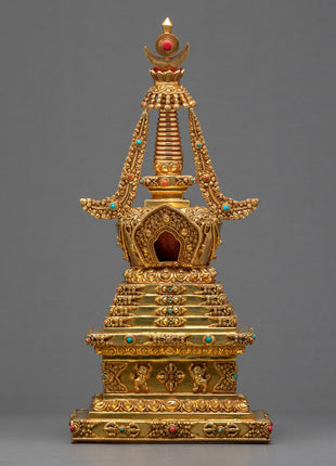 Gold Plated Chorten | Stupa | Traditional Architecture |