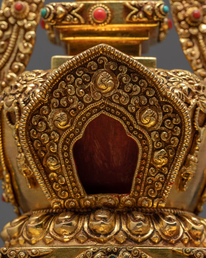 Gold Plated Chorten | Stupa | Traditional Architecture |