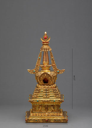Gold Plated Chorten | Stupa | Traditional Architecture |