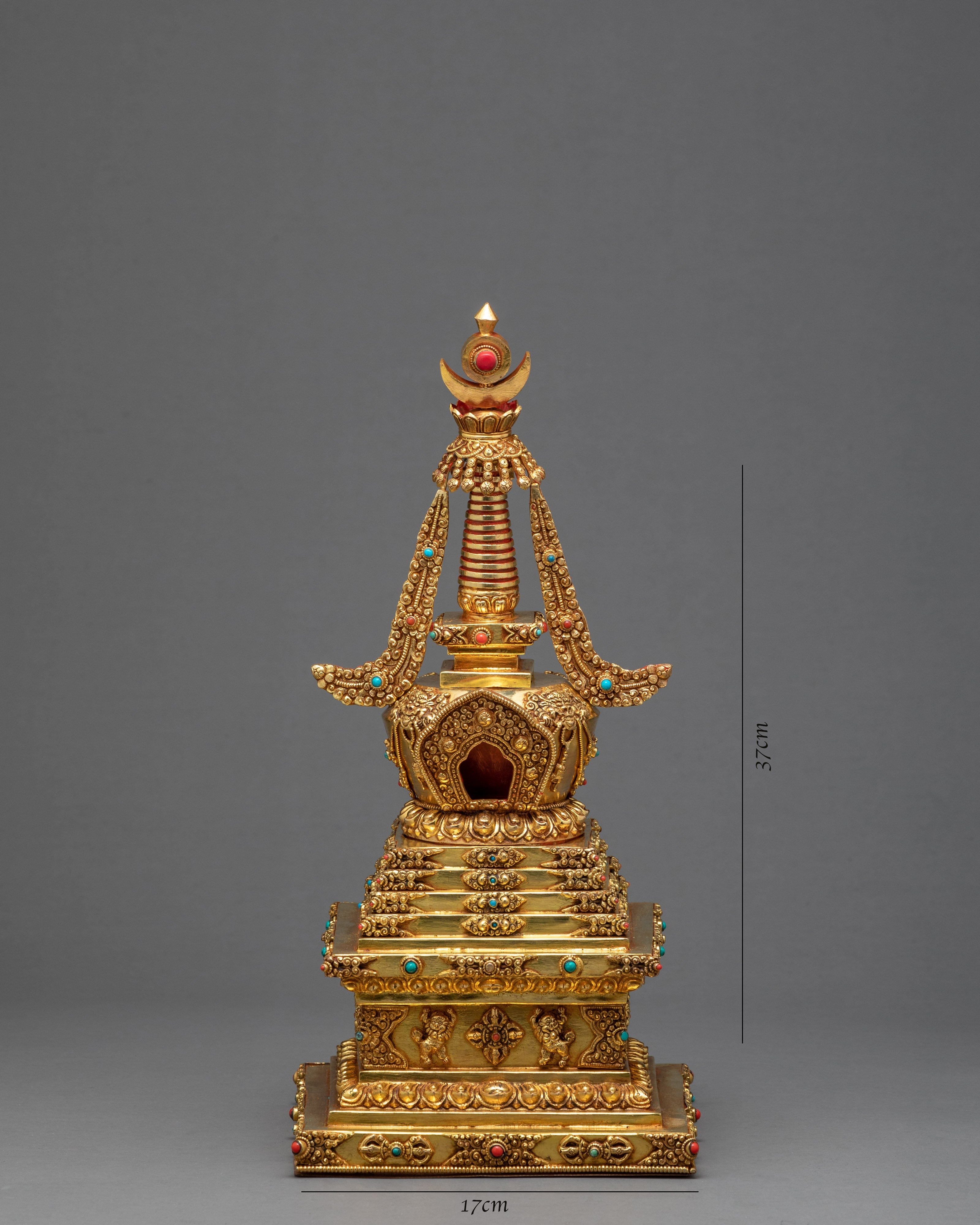Gold Plated Chorten | Stupa | Traditional Architecture |