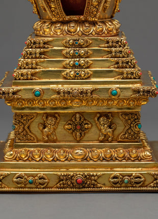 Gold Plated Chorten | Stupa | Traditional Architecture |