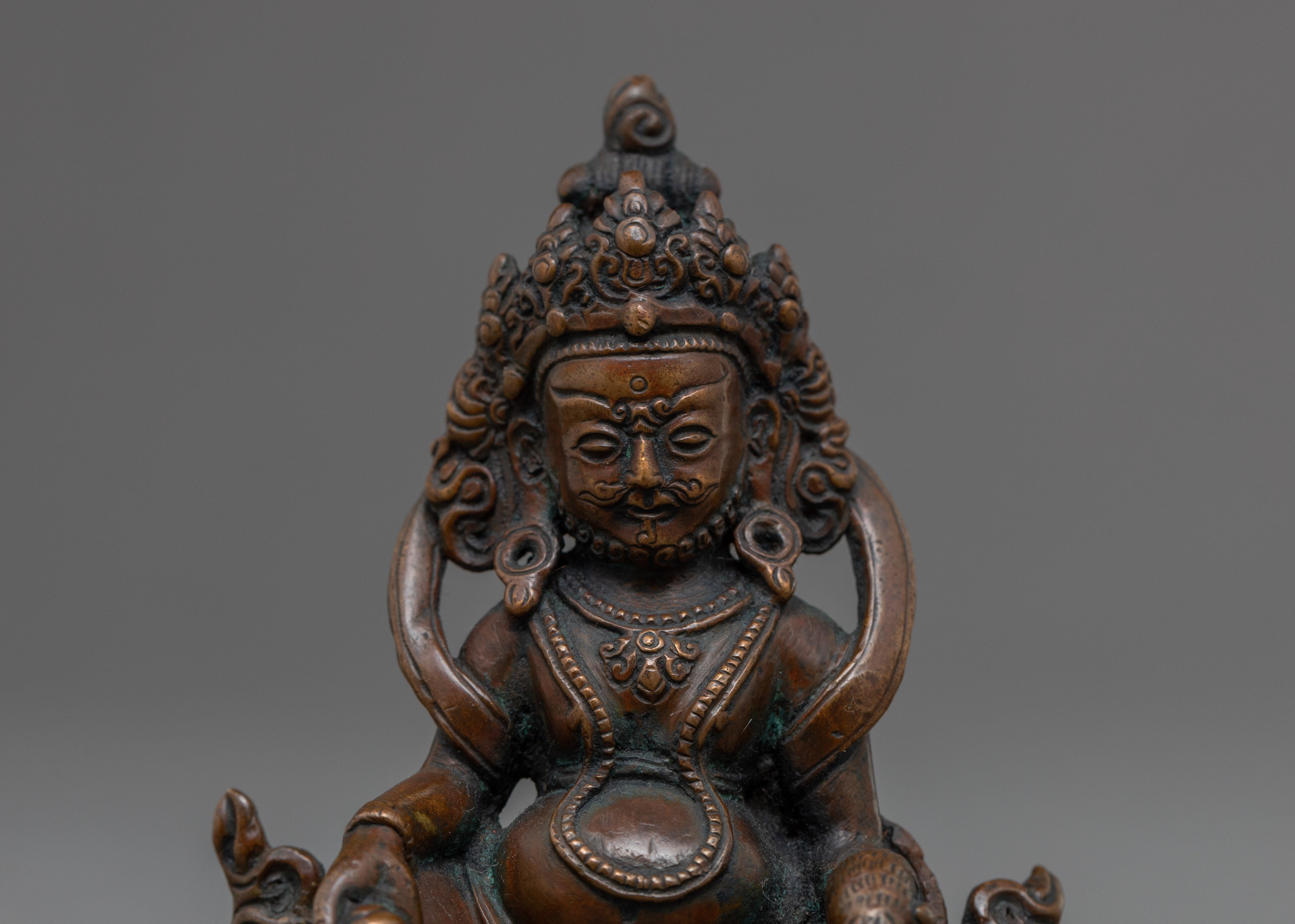 Mini Dzambhala Statue | Lord Kubera Statue for Wealth