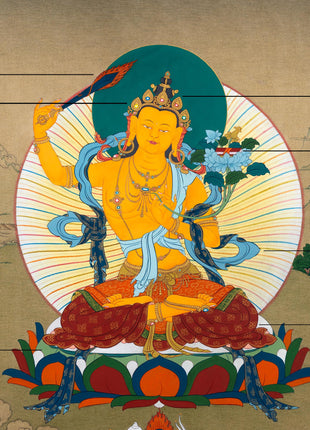 Manjushri Thangka |  Bodhisattva painting | Traditional Thangka