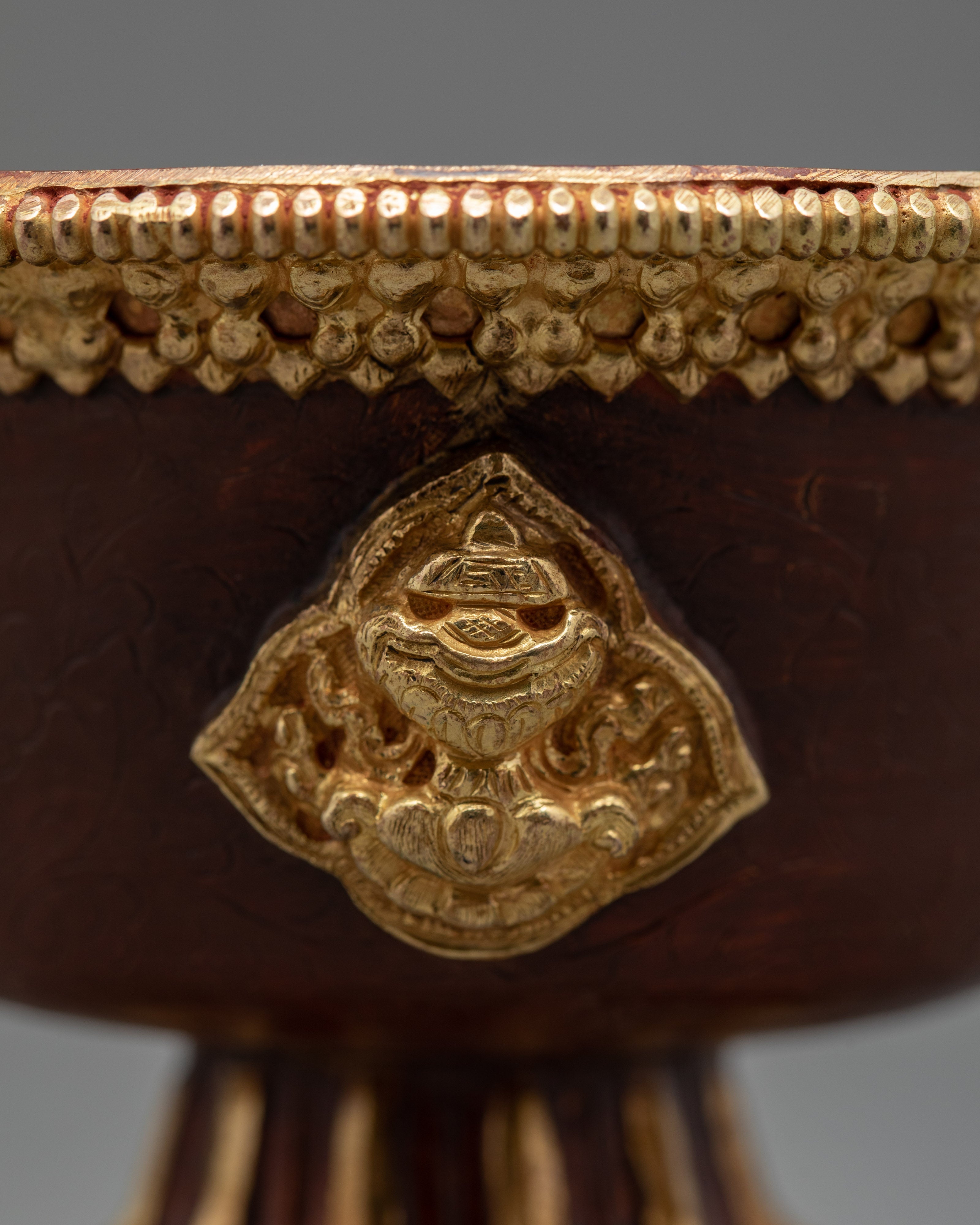 Tibetan Tings Set | Finely Handcarved Water Offering Bowls