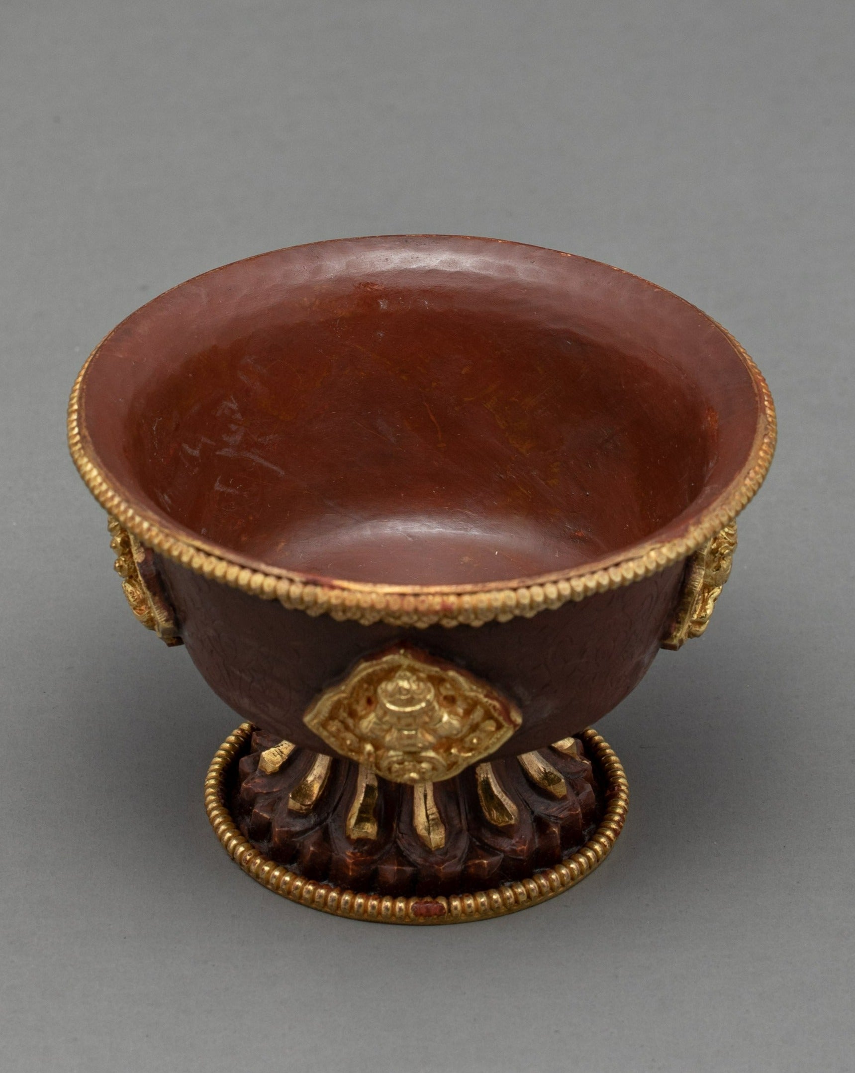 Tibetan Tings Set | Finely Handcarved Water Offering Bowls