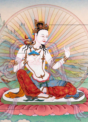 Sukhasiddhi Thangka | Dakini of Magical Illusion
