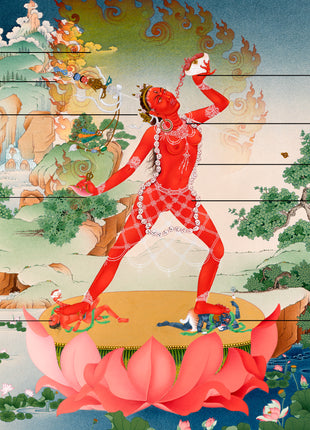 Vajrayogini Thangka Print | The Red Dakini of Vajrayana