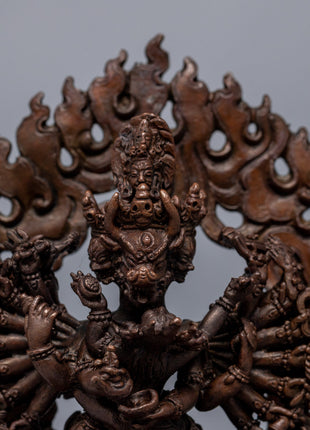 Buddhist Yamantaka Statue | Buddhist Deity Figurine For Ritual