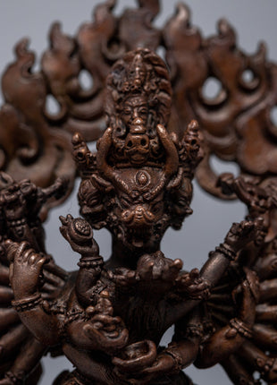 Buddhist Yamantaka Statue | Buddhist Deity Figurine For Ritual