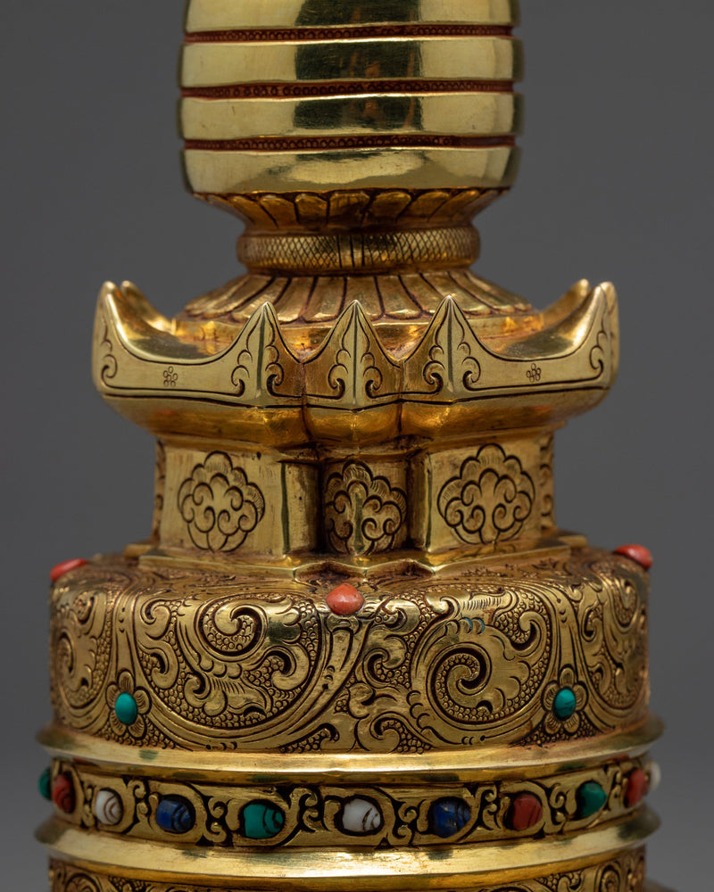 Tibetan Relic Chorten | Stupa | Home Decor Statue
