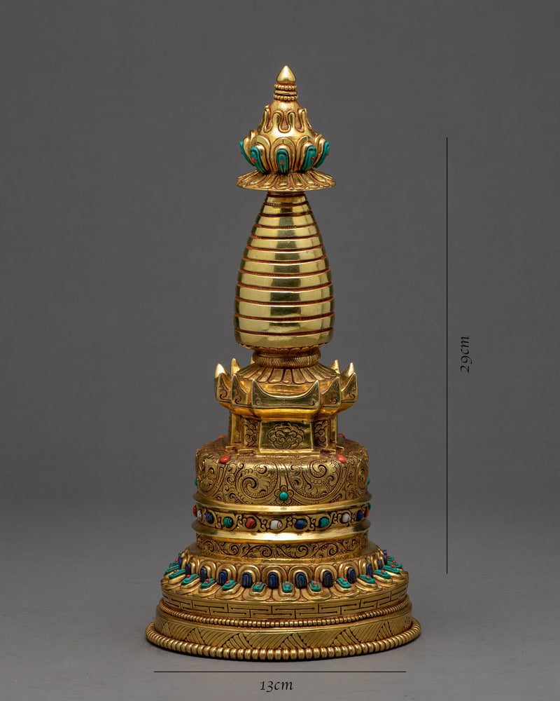 Tibetan Relic Chorten | Stupa | Home Decor Statue