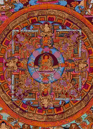 Fine Quality Buddha Mandala Thangka | Hand-painted Tibetan Thangka