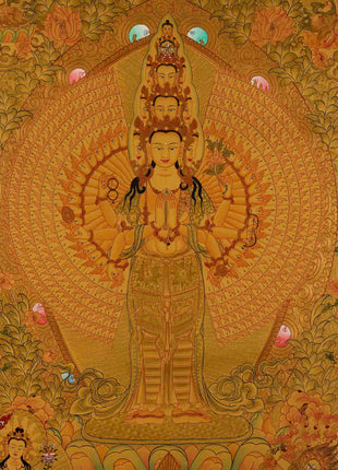 1000 Armed Avalokiteshvara Thangka | Wall Hanging Decoration