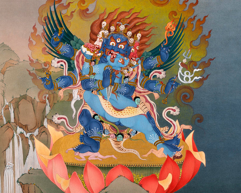 Vajrakilaya Thangka | Special Phurba Painting | Nyingma Yidam