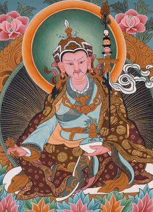 Padmasambhava Guru | Buddhist Thangka | Religious Wall Decors