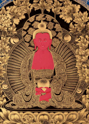 Amitabha Buddha Thangka | Handpainted Art | Religious Gifts