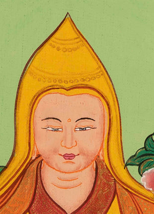 Tsongkhapa Tibetan Thangka | Art Painting for Meditation