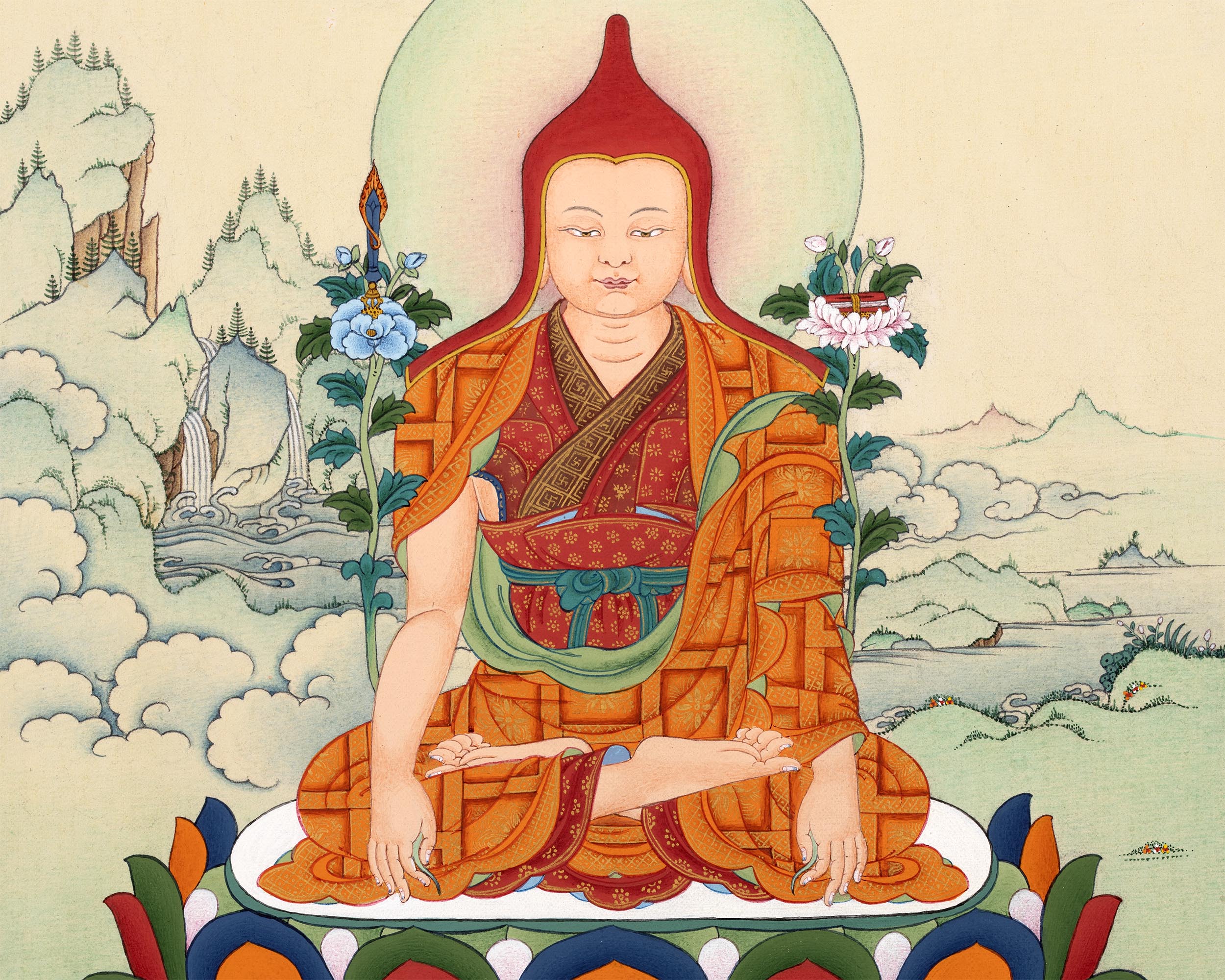 Longchenpa | Traditional Tibetan Thangka