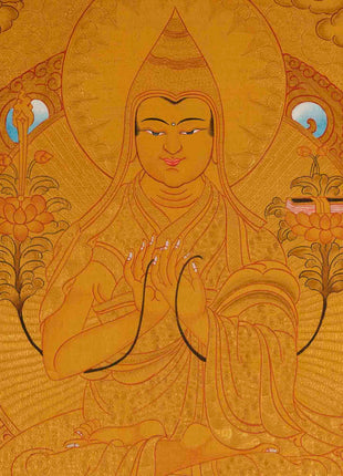 Tsongkhapa Thangka | Tibetan Buddhist Artwork | Wall Decors