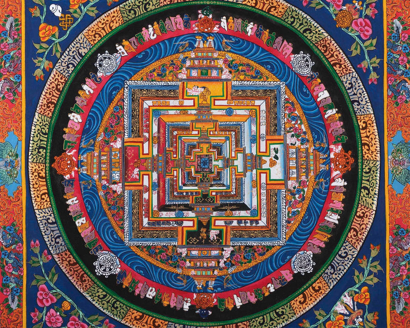 Thangka Art of Kalachakra Mandala | Wall Decoration Painting