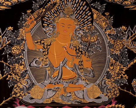 Bodhisattva Manjushree Thangka | Buddhist Art Painting