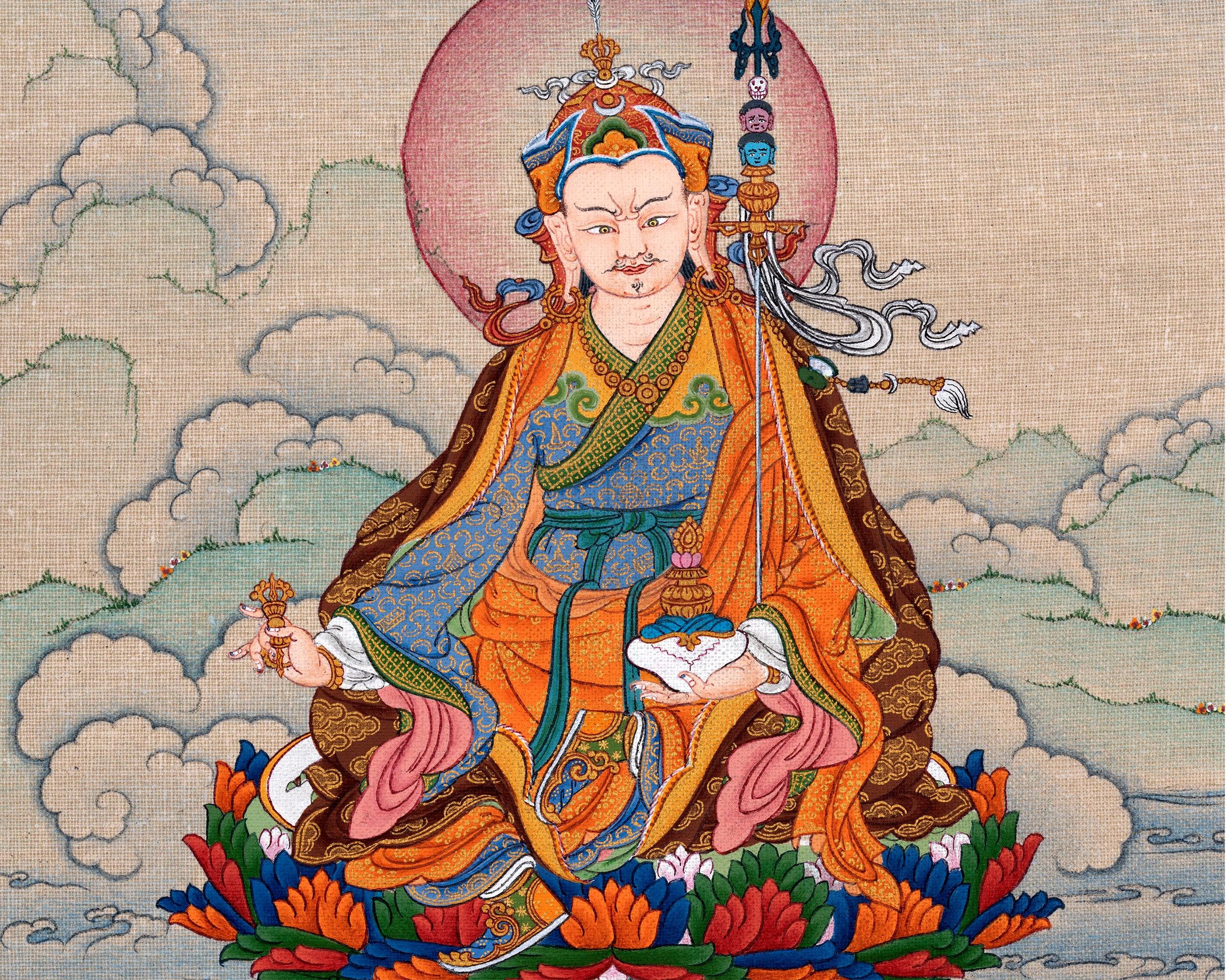guru rinpoche thangka