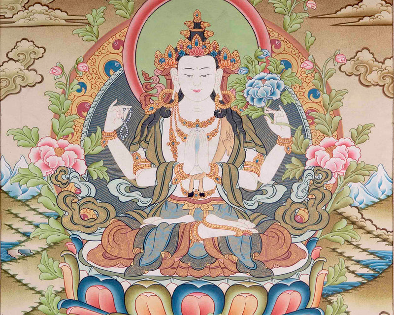 4 Armed Lokeshvara | Mindfulness Meditation Object