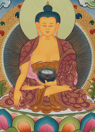 Gautam Buddha Thangka | Original Tibetan Buddhist Religious Painting