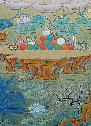 Avalokiteshvara Bodhisattva Thangka, Chenrezig Himalayan Vajrayana Buddhist Art, Chenrezig thangka