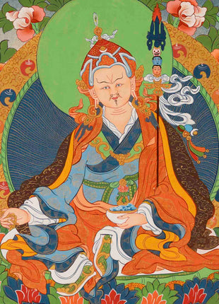 Guru Padmasambhava Thangka | Religious Painting | Wall Decors