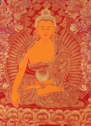 Buddha Shakyamuni Thangka | Religious Buddhist Painting | Wall Decors