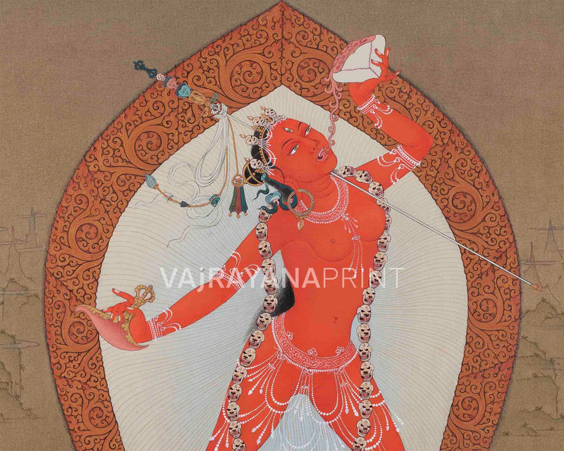 Vajrayogini Dakini Digital Print | Immerse in Divine Feminine Energy | Traditional Art