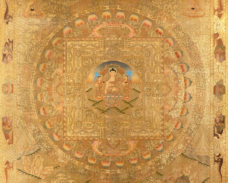 Shakyamuni Buddha Thangka | Mandala Wall Hanging