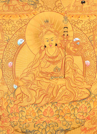 Guru Rinpoche Thangka | Hand Painted Buddhist Art | Wall Decors