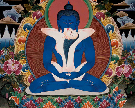 Samantabhadra With Consort | Traditional Art | Wall Decors