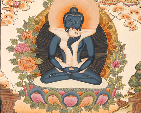 Yab Yum Buddha Thangka | Religious Painting