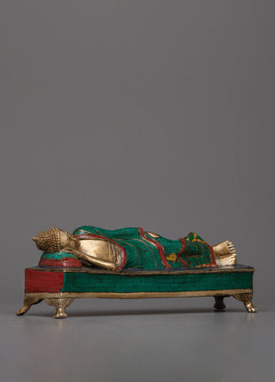 Brass Reclining Buddha Statue | An Icon of Tranquility and Enlightenment