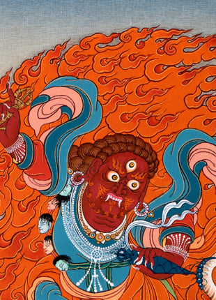 Dorje Drollo | 8 Manifestation Of Padmasambhava | Buddhist Brocade Thangka