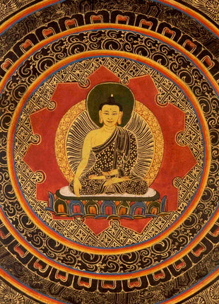 Buddha Shakyamuni Mandala | Traditional Tibetan Thangka | Wall Decors
