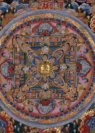 Buddha Mandala Thangka | Handmade Sacred Thangka Painting